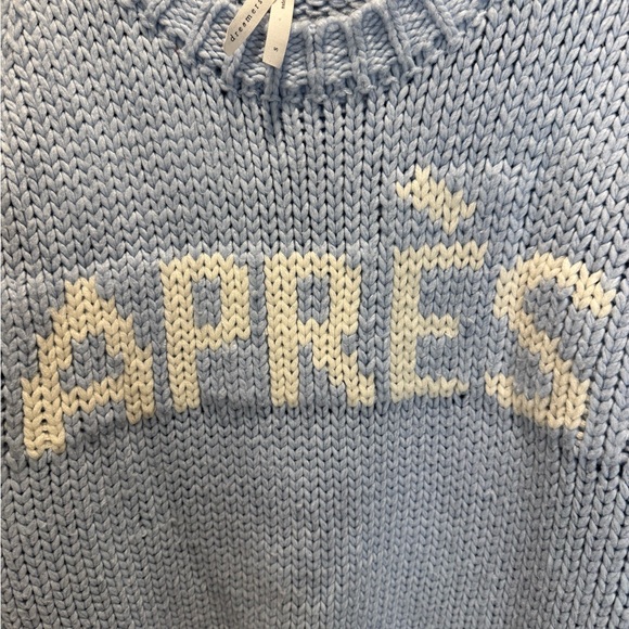Dreamers Light Blue 'APRÈS' Knit Sweater - Picture 4 of 4